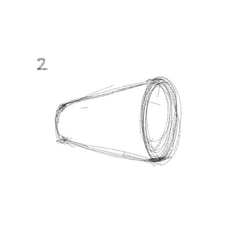sketch of cup #2 for 20 views drawing exercise