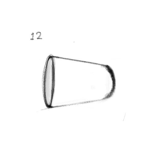 sketch of cup #12 for 20 views drawing exercise