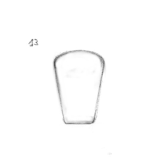 sketch of cup #13 for 20 views drawing exercise